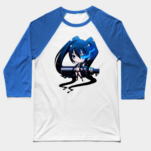 Chibi Black Rock Shooter Baseball T-Shirt by DasGnomo